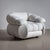 20th Century Pair of White Lounge Chairs by Adriano Piazzesi, Italy For Sale - Image 9 of 9