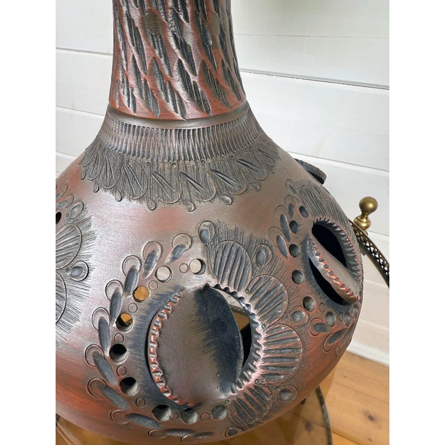 Mid-Century Modern Brown Ceramic Table Lamp, 1960s For Sale - Image 6 of 12