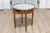 Mid 20th Century French Louis XVI Style Walnut Bouillotte Table with Marble Top and Brass Gallery For Sale - Image 4 of 10