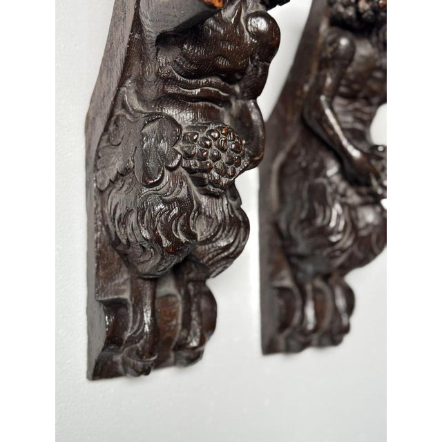 Hand-Carved Satyrs, 18th Century, Set of 2 For Sale - Image 10 of 12