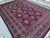 Red Afghan Ersari Hand-Knotted Wool Rug - 6'7" X 9'8" For Sale - Image 4 of 13
