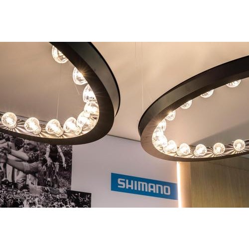 Small Aurora Circular Anodized Black Pendant Lamp by JSPR For Sale - Image 6 of 18