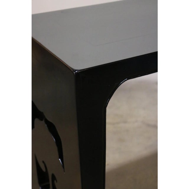 Late 19th Century 19th Century Chinese Black Altar Table For Sale - Image 5 of 8