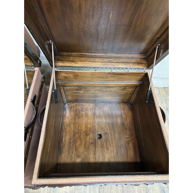 Brown Lexington Home Furnishings Steamer Trunks Boxes Nightstands Side Tables - Pair For Sale - Image 8 of 12
