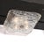 1960s Mid-Century Modern Murano Hand-Blown Textural Clear Glass Venini Flush Mount Chandelier For Sale - Image 16 of 18