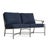 Brown Jordan Venetian Right Arm Loveseat, Mica frame with Fusion Neptune fabric For Sale - Image 12 of 12