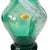 Mid-Century German Green and White Hand-Blown Glass Vase, 1960s For Sale - Image 3 of 8