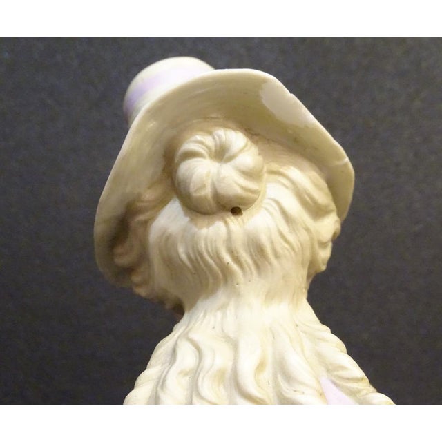 Biscuit Porcelain Figure of Lady, Sitzendorf, 1800s For Sale - Image 13 of 18