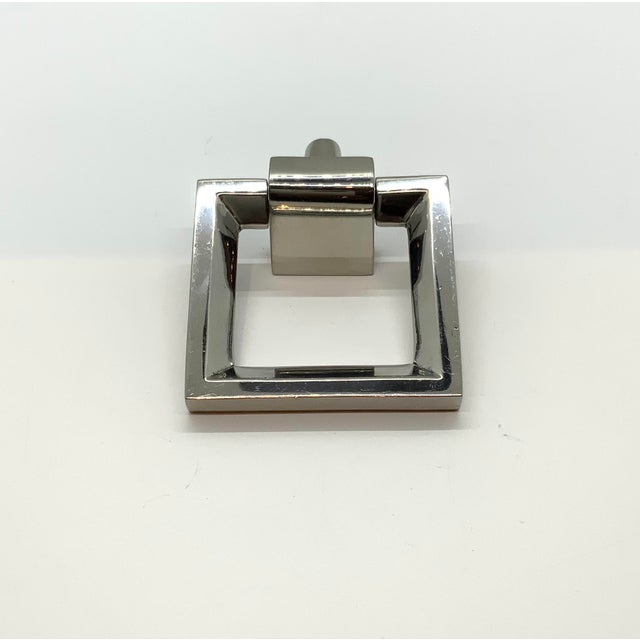 Century Furniture Century Furniture Co Polished Chrome Square Pull For Sale - Image 4 of 4