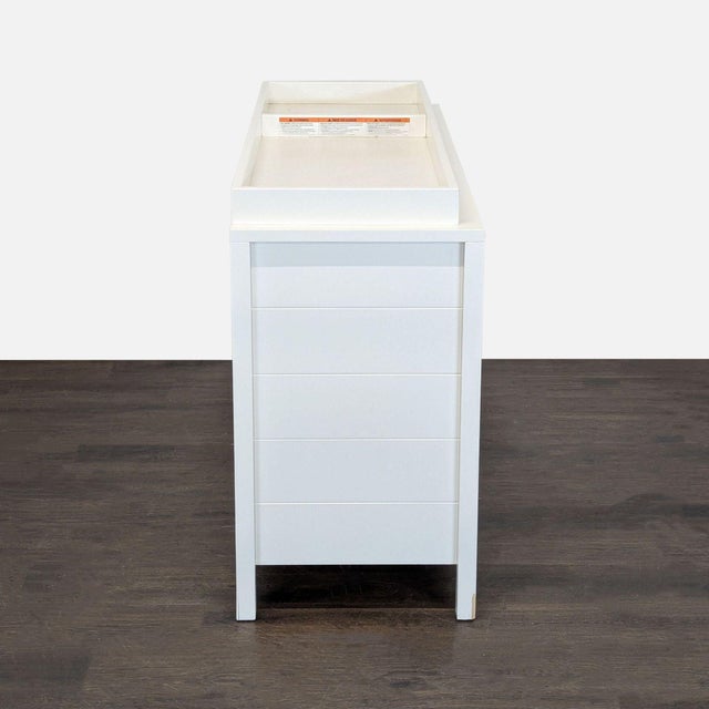 2010s Pottery Barn Kids Camden White 6-Drawer Dresser With Changing Tray For Sale - Image 5 of 11