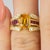 Late 20th Century Gold Sapphire Ring, Size 4.25 For Sale - Image 4 of 5