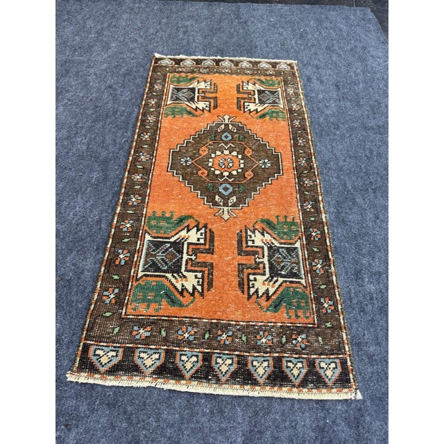 Contemporary Turkish Yastik Rug 1'7" x 3'4" For Sale - Image 3 of 5