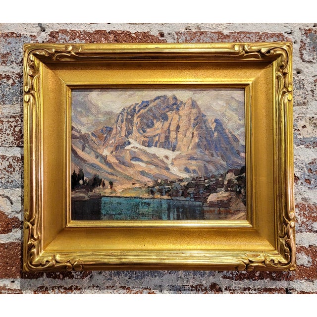 Edgar Payne -Lake in the Sierras-1920s California Impressionist Oil painting California impressionist - Plein Air - Sierra...