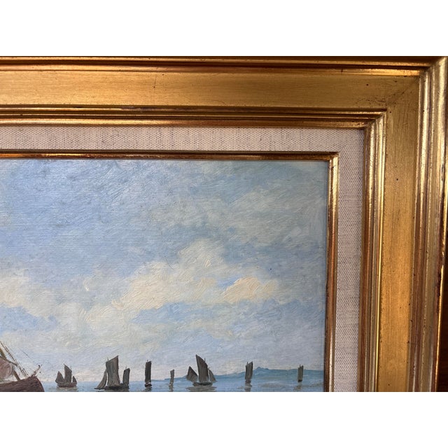 Gérard Roux / Rouxe, Beach Scene in Normandy, 1960s, Oil on Panel, Framed For Sale - Image 5 of 14