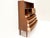 Walnut Secretary with Wave Front by Erling Torvits, Denmark, 1960s For Sale - Image 3 of 11