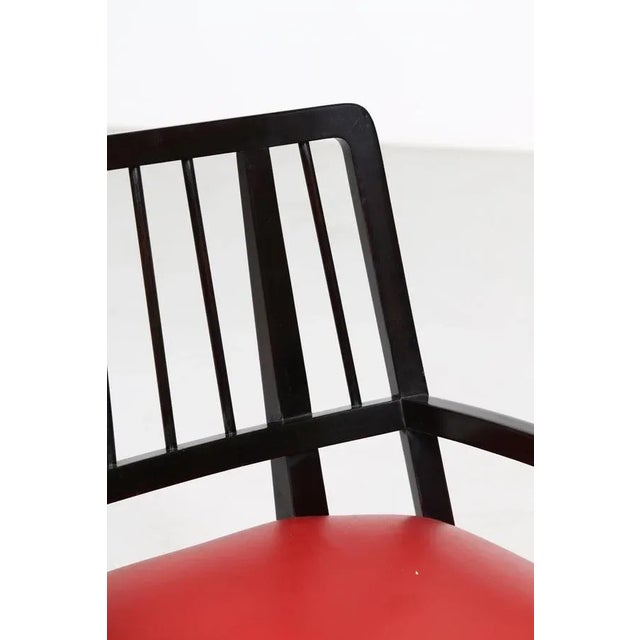 Chairs in Black Lacquered Wood by Paul Laszlo, 1950s, Set of 4 For Sale - Image 12 of 16
