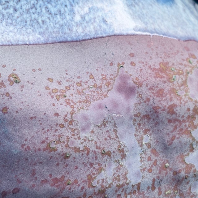 Vintage Foss Creek Pottery Variegated Salt Glaze Vase by Tony Evans For Sale - Image 10 of 11