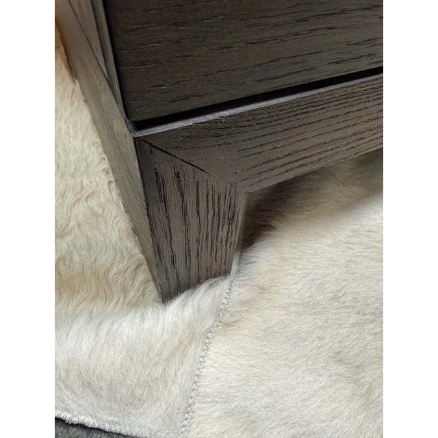 Gray Restoration Hardware Meade Closed Nightstand For Sale - Image 8 of 12