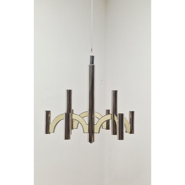 1970s Vintage Chandelier by Gaetano Sciolari for Sciolari, 1970s For Sale - Image 5 of 10