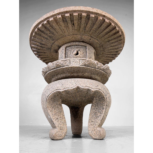 Mid-Century Modern Vintage Japanese Maru-Yukimi Garden Lantern, 1960 For Sale - Image 3 of 15