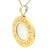 Antique White 1990s Bulgari Reversible Onyx and Mother-of-Pearl 18k Gold Pendant For Sale - Image 8 of 10