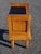 Vintage Bedside Table in Light Oak with Splayed Legs and Black Glass Top, 1960s For Sale - Image 11 of 18