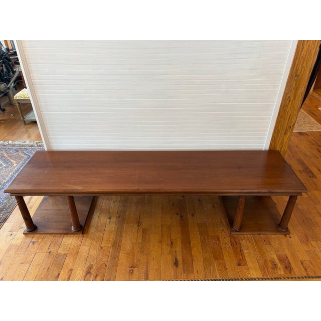 This oversized walnut coffee table came from a local estate in NH. The previous owners had it custom built in England for...