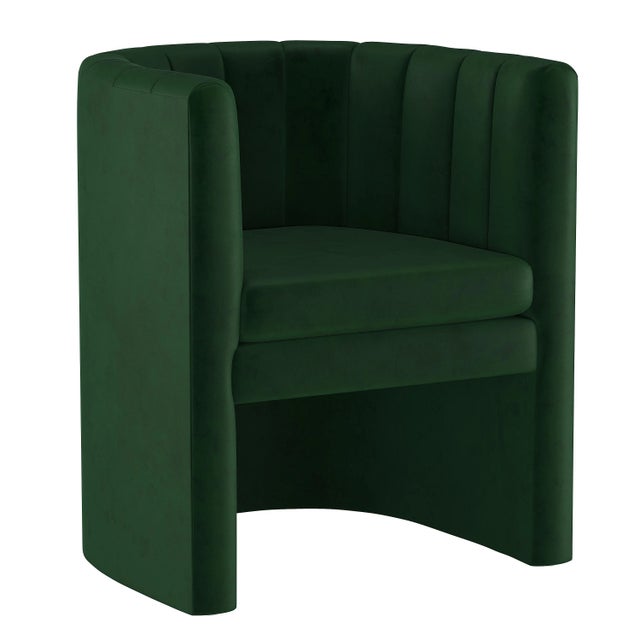 Textile Chair, Fauxmo Emerald For Sale - Image 7 of 7