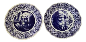 1980s Delft Chargers - a Pair