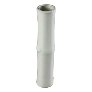 Vintage Minimalist One Flower Porcelain Vase, Italy, 1970s For Sale