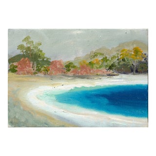 Big Sur Beach, Diminutive Landscape by Kathleen Murray For Sale