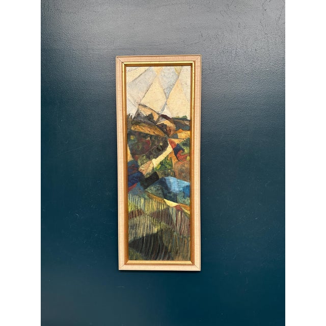 Kjell Lindberg, Cubist Landscape, 1950s, Oil on Canvas, Framed For Sale - Image 13 of 18