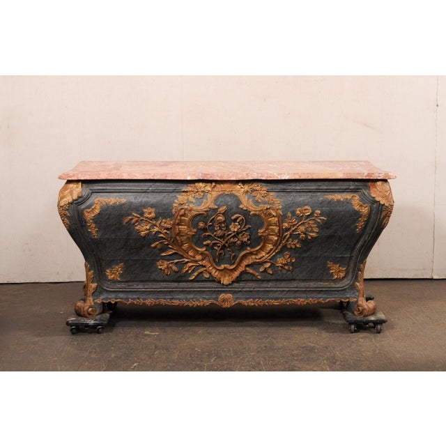 Italian Rococo Bombé Console, 18th C. For Sale In Atlanta - Image 6 of 12