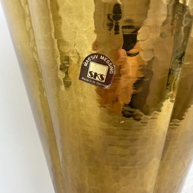 Mid-Century Modern Mid-Century Brass Umbrella Stand, 1970s For Sale - Image 3 of 18