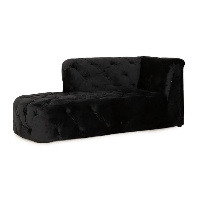 Black Velvet Lounger from IconX Studios For Sale - Image 9 of 9