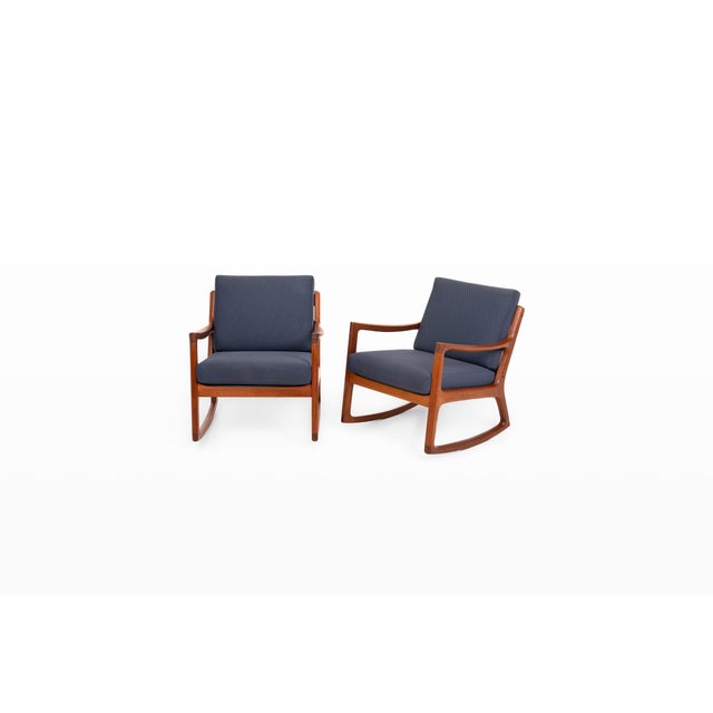 Rocking Chairs by Ole Wanscher for Cado, 1960s, Set of 2 For Sale - Image 13 of 13