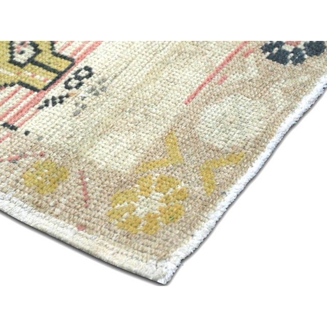 This Vintage Turkish Oushak Yastic will bring charm and character to any home. Crafted from wool on wool, it features a...