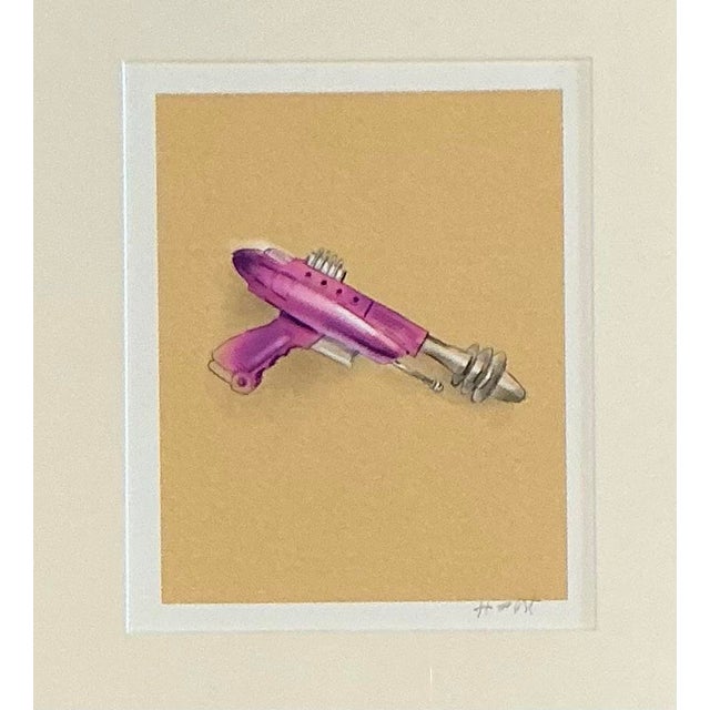 Vintage Framed Ray Gun Illustration on Paper For Sale - Image 12 of 12