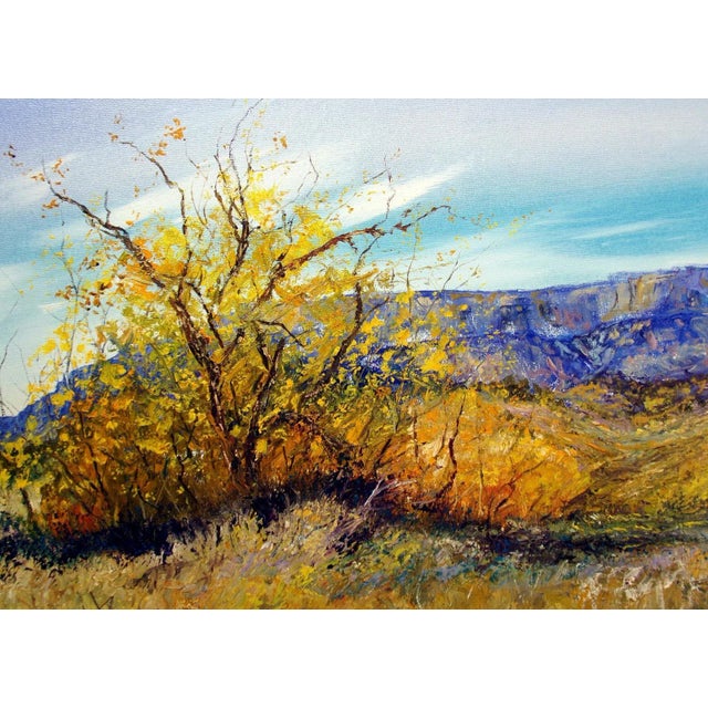 Dave Iles Untitled Original Oil Painting on Canvas Colorado Landscape Autumn For Sale - Image 4 of 6