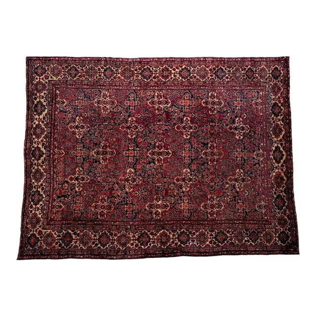 Antique Persian Sarouk , 9' X 11'9" For Sale