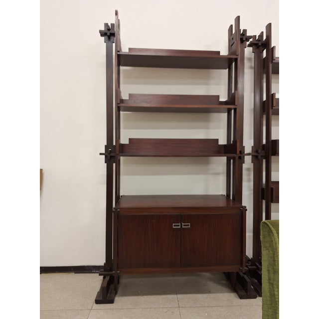 Bookshop Shelves by Marco Comolli for Mobilia, 1950s, Set of 2 For Sale - Image 10 of 18