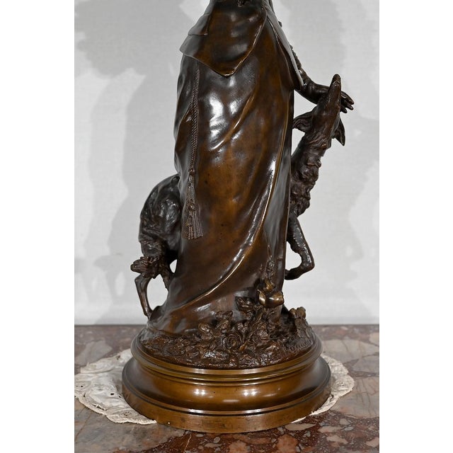 A. Gaudez, L’élégante et son chien, 19th Century, Bronze For Sale - Image 17 of 18