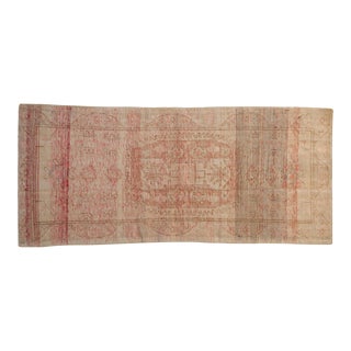 Vintage Distressed Oushak Rug Runner - 2'11" X 6'4" For Sale