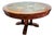 Extendable Dining Table Made of Solid Pine, Decorated With Polished Stone For Sale