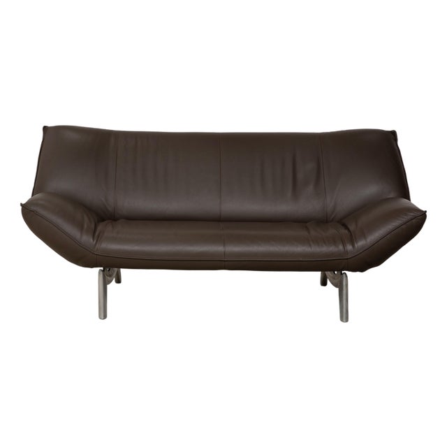 Tango 2-Seater Sofa in Brown Leather from Leolux For Sale