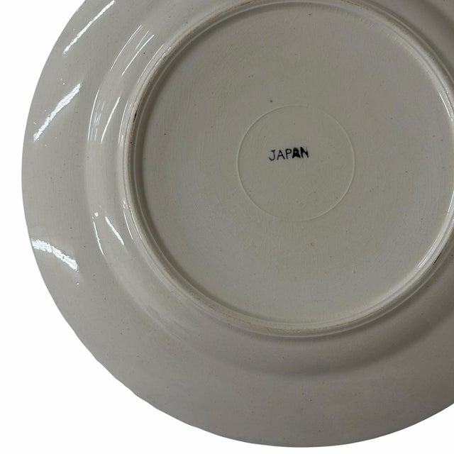 Chinoiserie Vintage Mid Century Blue Willow Pattern Dinner Plate - A Pair For Sale - Image 3 of 3