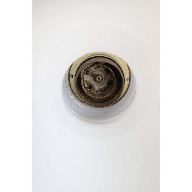 Mid-Century Modern Danish Glass and Teak Pendant Lamp, 1960s For Sale - Image 6 of 13