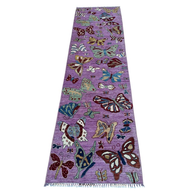 :: Allover pictorial field scattered with butterflies of every size — swallowtails, monarchs, spotted and striped wings,...