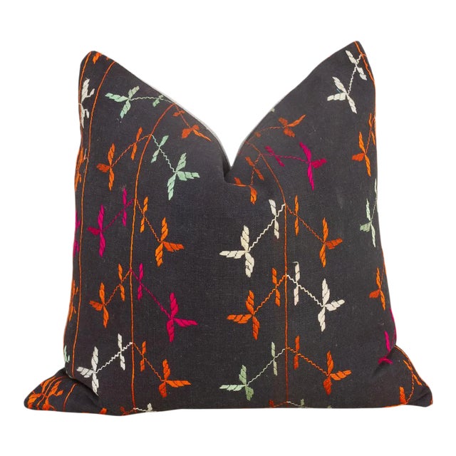 Isha Antique Indian Folk Pillow For Sale