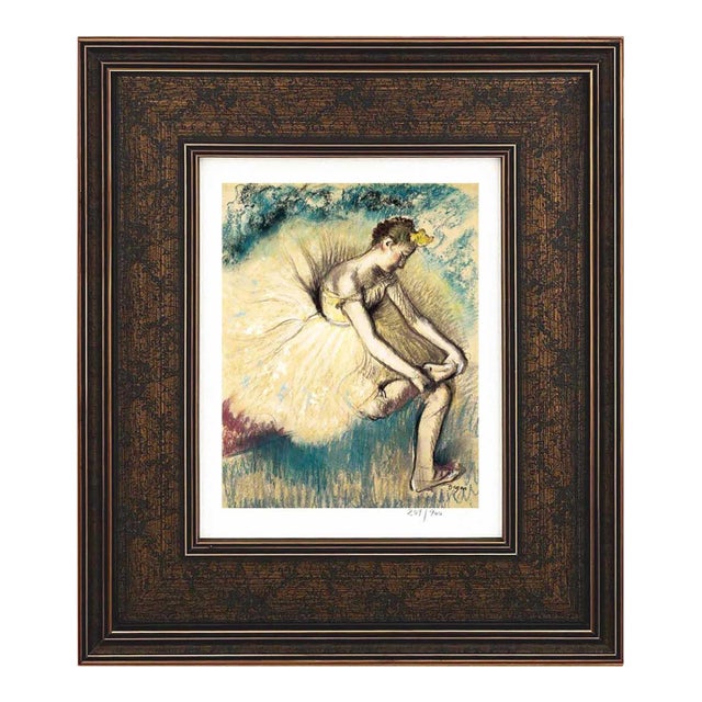 Edgar Degas Danseuse Attachant Sa Chaussure Framed For Sale